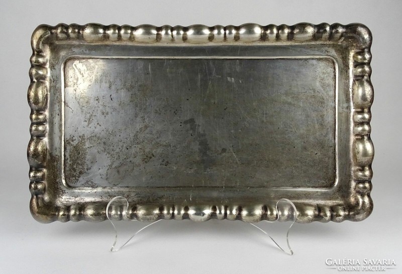 1N458 old pre-1937 large silver tray 715 g