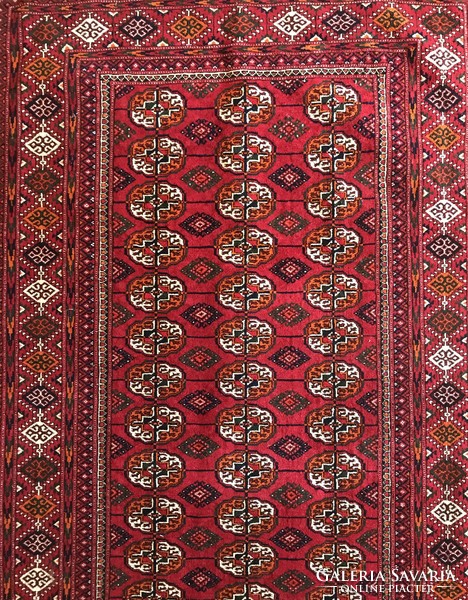 Tekke, hand-knotted, woolen Persian rug, 200x120 cm, in good condition, no damage