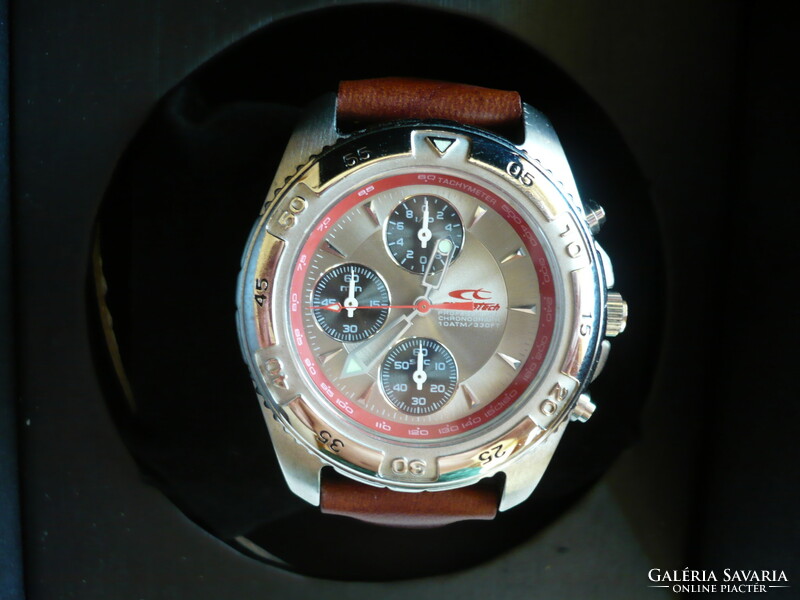 Chronotech with a never used beautiful and special chronograph gift box