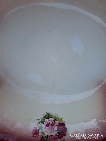 Gyönyörű angol rózsás mosdókészlet mosdótál mosdókancsó virágos