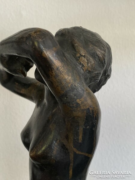 Gyula Maugsch nude bronze statue 43cm