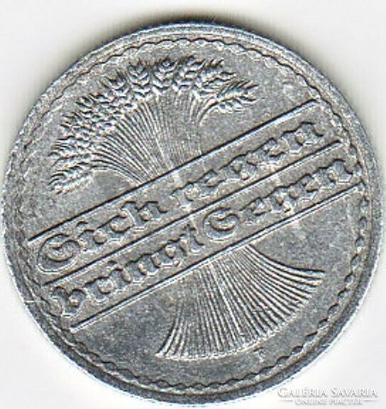 Németország, Weimari Köztársaság 50 pfennig 1921 G