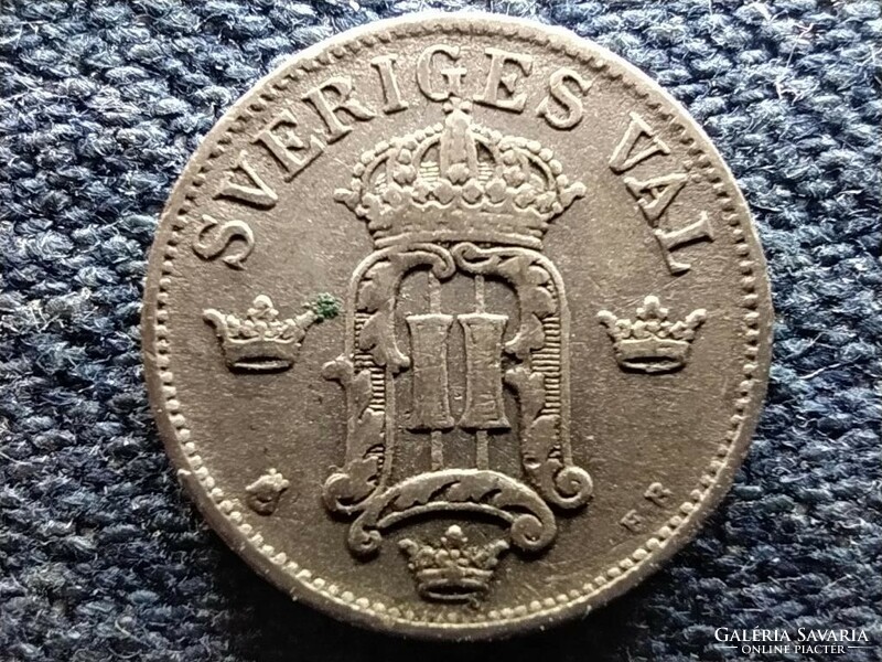 Svédország II. Oszkár (1872-1907) .400 ezüst 10 Öre 1907 EB (id66672)