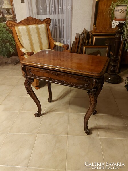 Viennese baroque fabulous antique card table-console table!