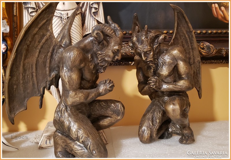 Bronze Devil Demon Statues