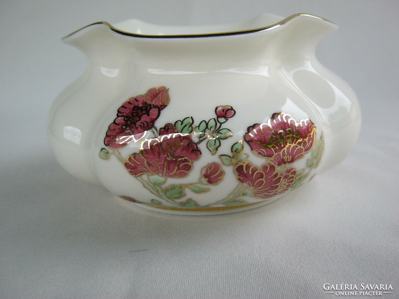 Zsolnay porcelán kis kaspó vagy váza kézi festés