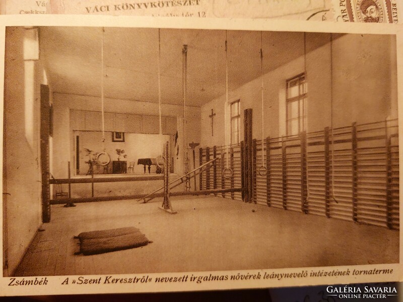 Postcard: zámbék - the gymnasium of the Sisters of Mercy institute for girls, named after the 