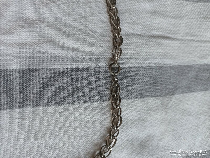 Eladó régi ezüst kézműves gyönyörű masszív nyaklánc!