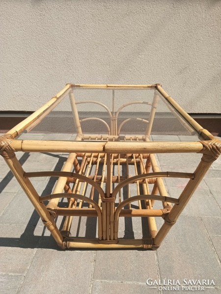 Bamboo smoking table. Negotiable.