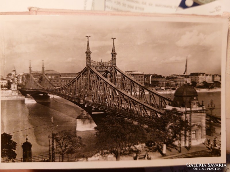 Postcard: Budapest, József Ferenc Bridge 1936.