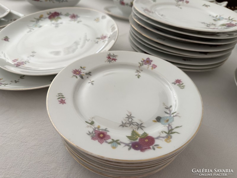 39-piece antique art deco porcelain tableware, pfeifer and löwenstein, schlackenwerth