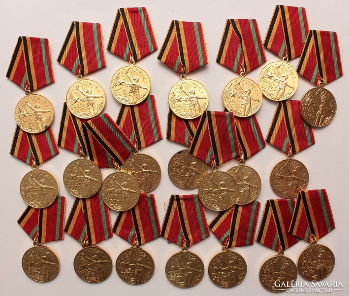 Soviet medal lot 22 pieces - the 30th anniversary of the Great Patriotic War (c)