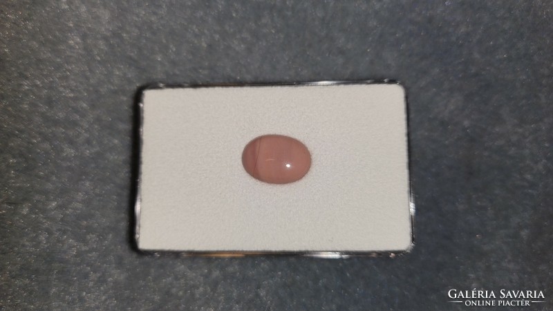 Salmon rose opal gemstone - new 14x10 mm for jewelers and collectors
