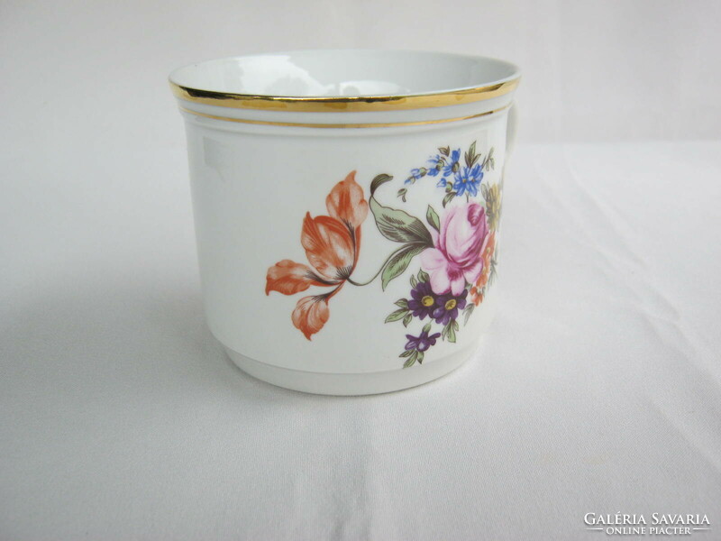 Czechoslovak thun porcelain floral porcelain large mug