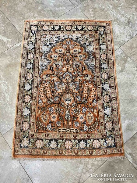 Cashmere silk carpet 102x67 cm