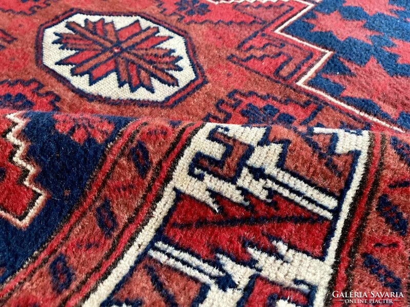 Turkish Caucasian patterned Persian carpet 195x113 cm