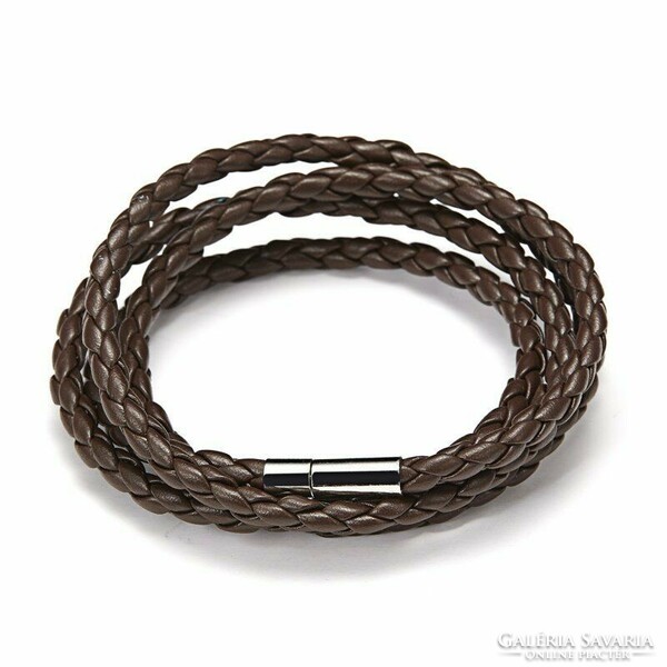 Braided leather bracelet 229
