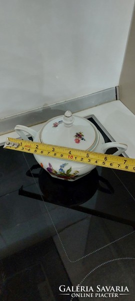 Porcelain flower sugar holder