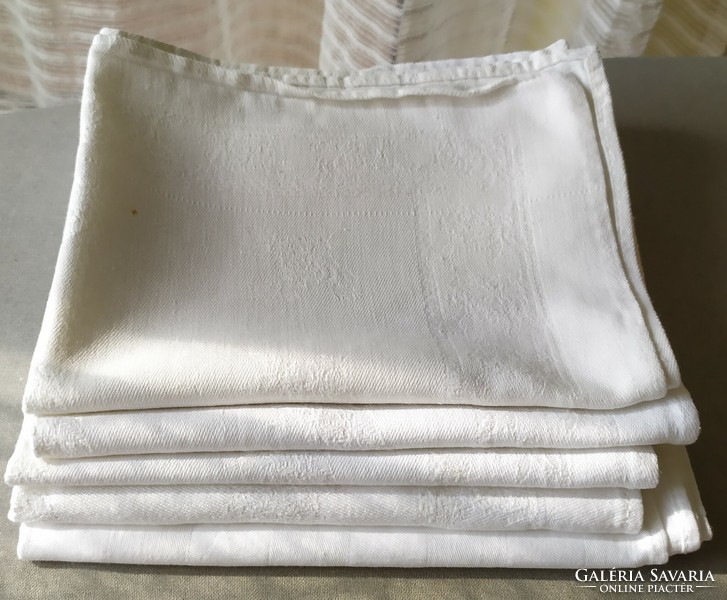 Old damask napkin / tea towel package for sale! 5 pcs