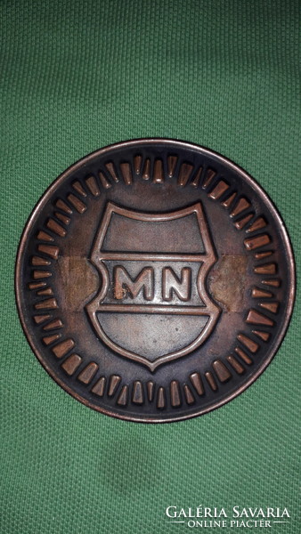 Old mn - Hungarian People's Army copper pendant / ornament 6 cm diameter according to the pictures