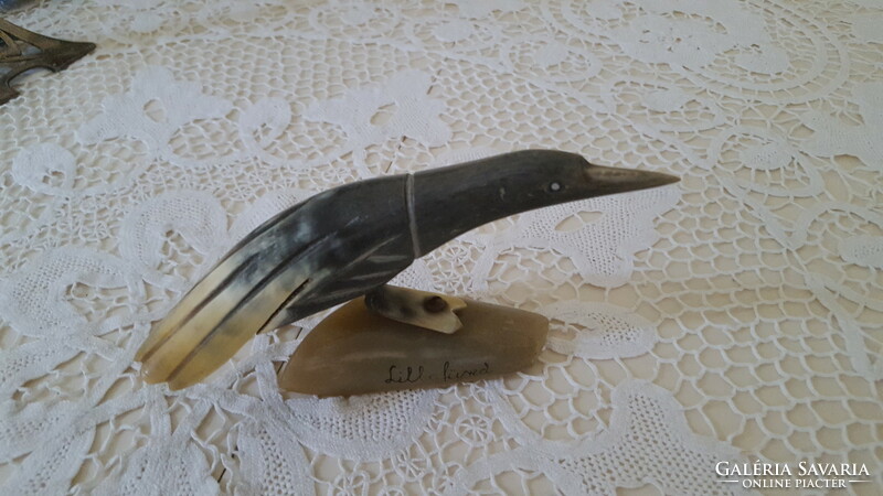 Lillafüred memory, carved horned bird