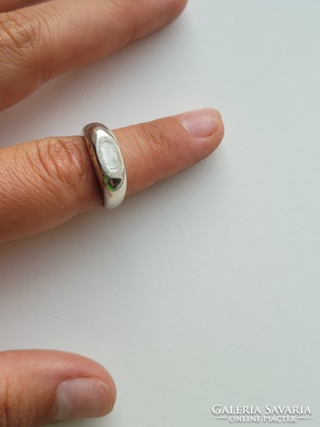 Franz Scheurle art deco modern tömör ezüst gyűrű!