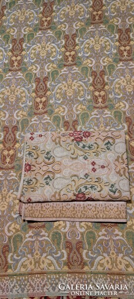 2 antique tapestry bedspreads, tablecloths (l3886)