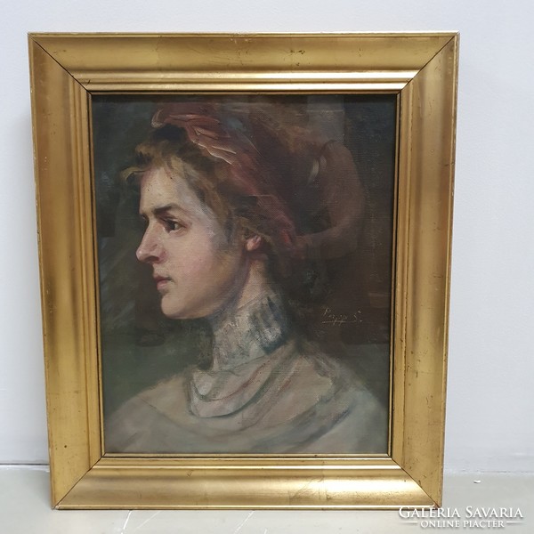 Sándor Papp (1868-1937): female portrait