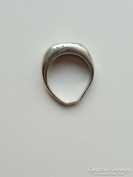 Franz Scheurle art deco modern tömör ezüst gyűrű!
