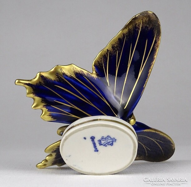 1N965 old volkstedter porcelain butterfly