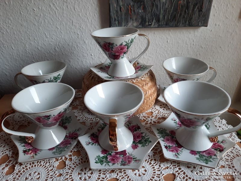 D&r Czechoslovak porcelain coffee cups with bottoms, 1 piece 2500 ft