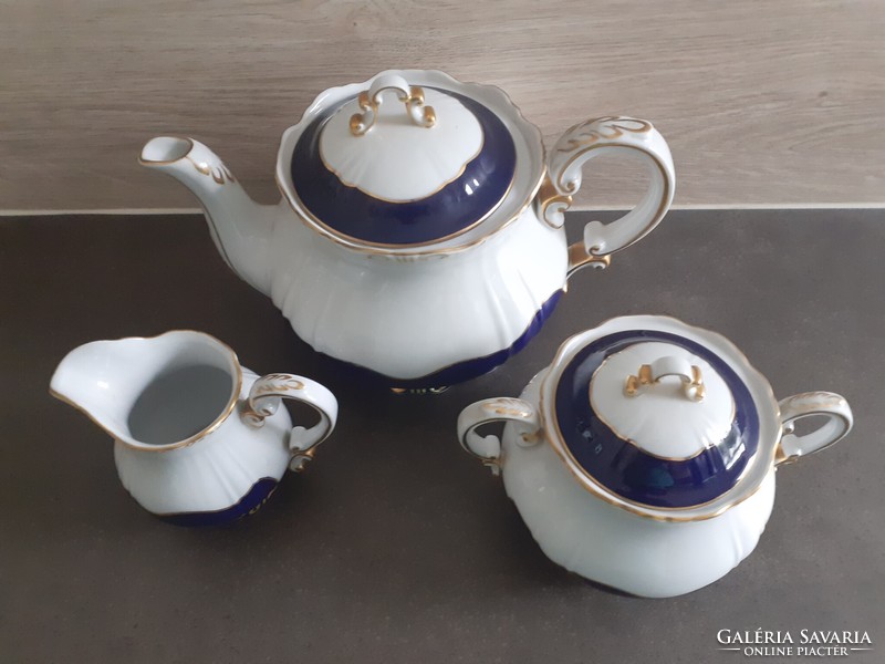 Zsolnay pompadour iii tea set for 6 people