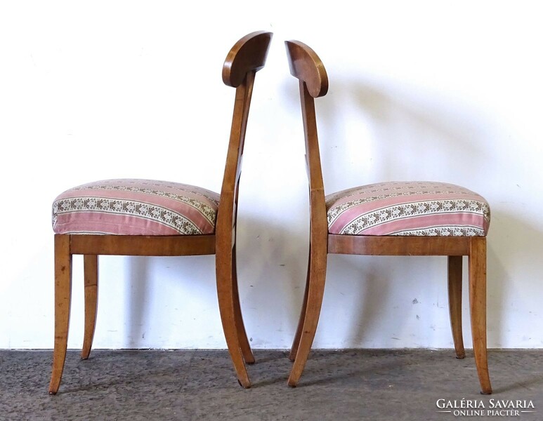 Pair of 1M694 antique Biedermeier armchairs