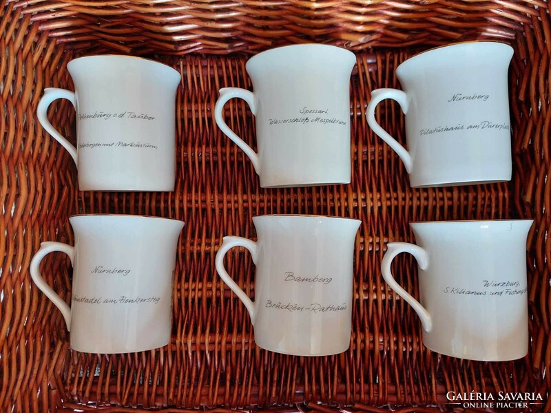 Bohemia mugs with pictures of German cities