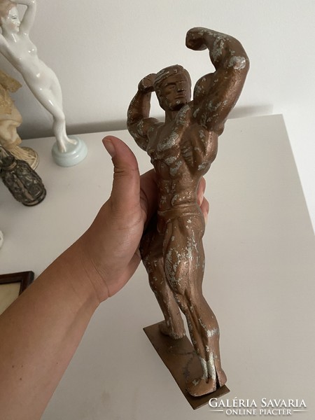 Very cool body builder ornament statue