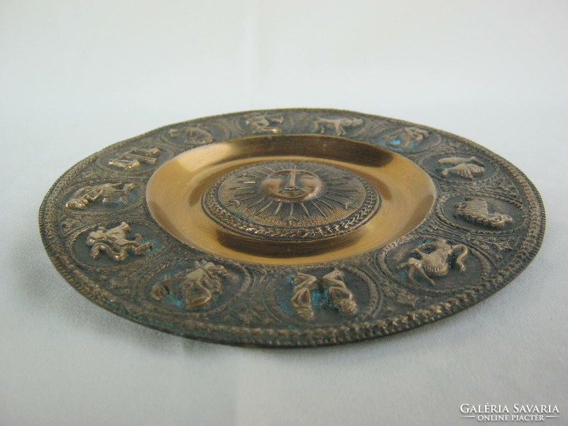 Bronze wall bowl wall decoration horoscope with zodiac signs
