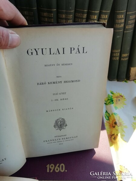 Zsigmond Báró hárm - Pál Gyulai 1914 and the works of Pál Gyulai in living books