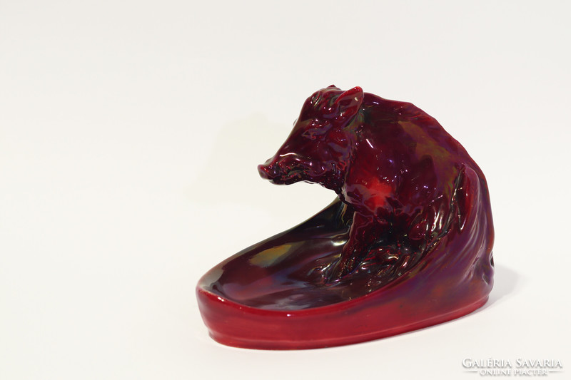 Zsolnay ox blood glazed ceramics