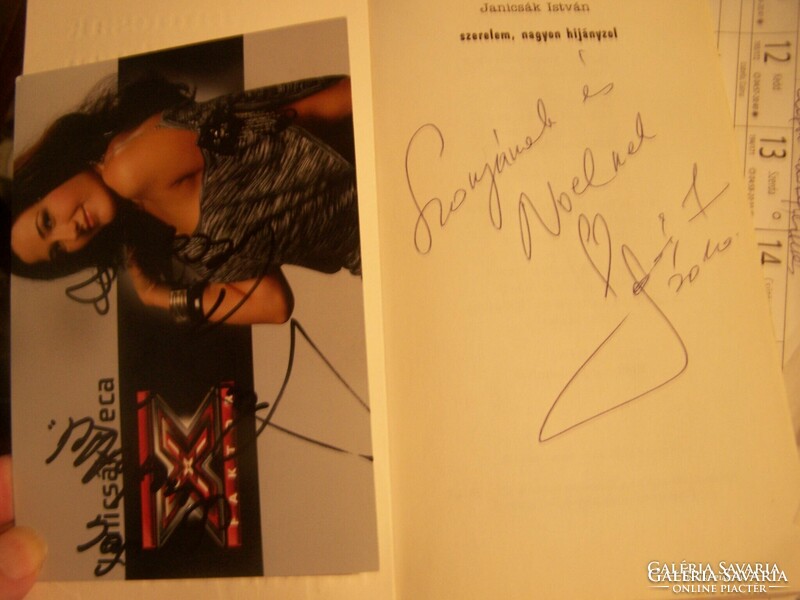 Signed+ it includes Janicšák's veca autographed postcard love, miss you very much or little today