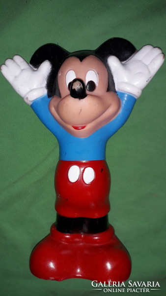 Antik trafikáru DISNEY Mickey Mouse Miki egér gumi figura 22 cm a képek szerint