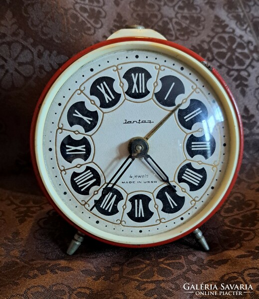 Jantar retro alarm clock, rattle clock (m3859)
