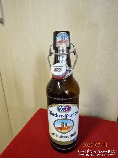 Barna sörös csatos üveg, 0,5 literes, négy darab, MÜNCHNER HELL. Jókai.