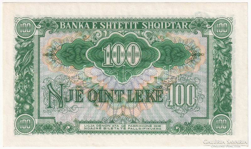 100 lek leke 1957 Albánia aUNC