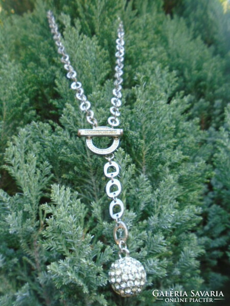 Dolce & gabbana style luxury jewelry wide chain heavy crystal sphere 36 grams
