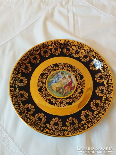 Porcelain - cobalt - decorative porcelain plates (2 pieces)