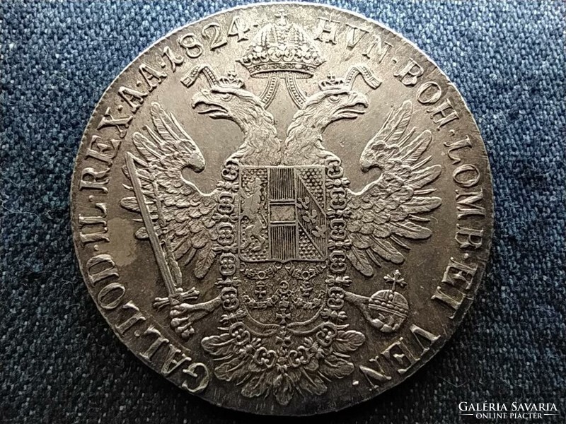 Ausztria II. Ferenc (1792-1835) .833 ezüst 1 Tallér 1824 E EXTRA (id64779)