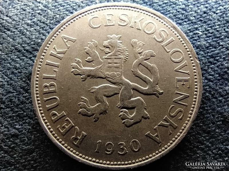 Czechoslovakia .500 Silver 5 crowns 1930 extra (id65375)