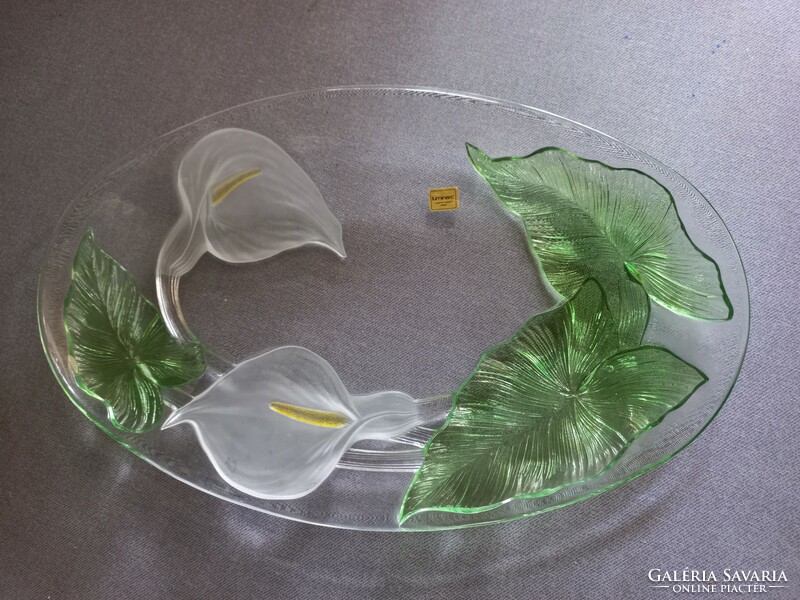 Liliom, luminarc French glass bowl, offering 39 cm