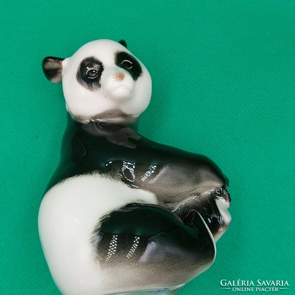 Rare collectible Lomonosov porcelain panda figure