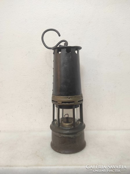 Antique miner's tool trencher bacter railway carbide lamp 491 7592